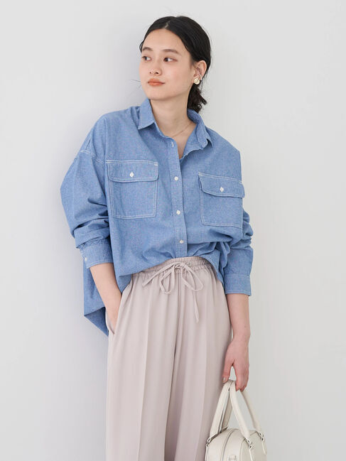  「ダンガリーシャツチュニック」|チュニック|