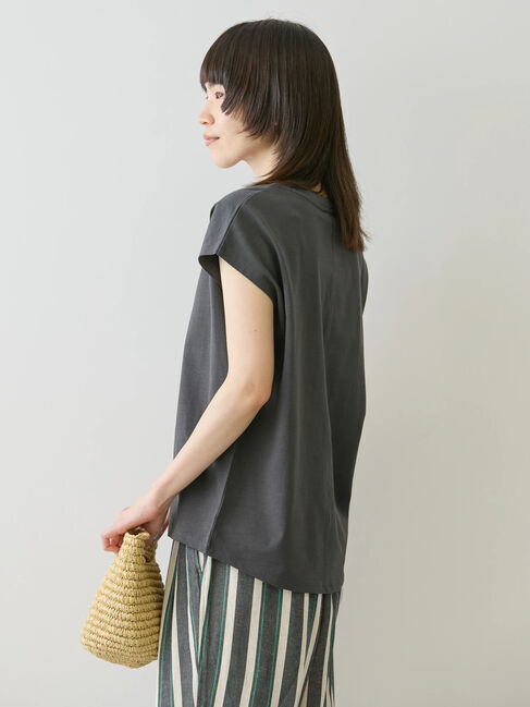 AMERICAN HOLIC「接触冷感フレンチスリーブカットプルオーバー」|Tシャツ・カットソー|