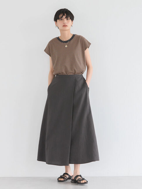 AMERICAN HOLIC「接触冷感フレンチスリーブカットプルオーバー」|Tシャツ・カットソー|