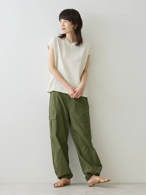 AMERICAN HOLIC「接触冷感フレンチスリーブカットプルオーバー」|Tシャツ・カットソー|