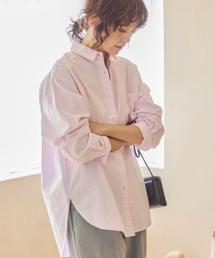 AMERICAN HOLIC「UVカットリサイクルコットンオックスシャツ」|シャツ・ブラウス|