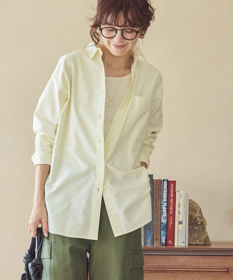 AMERICAN HOLIC「UVカットリサイクルコットンオックスシャツ」|シャツ・ブラウス|