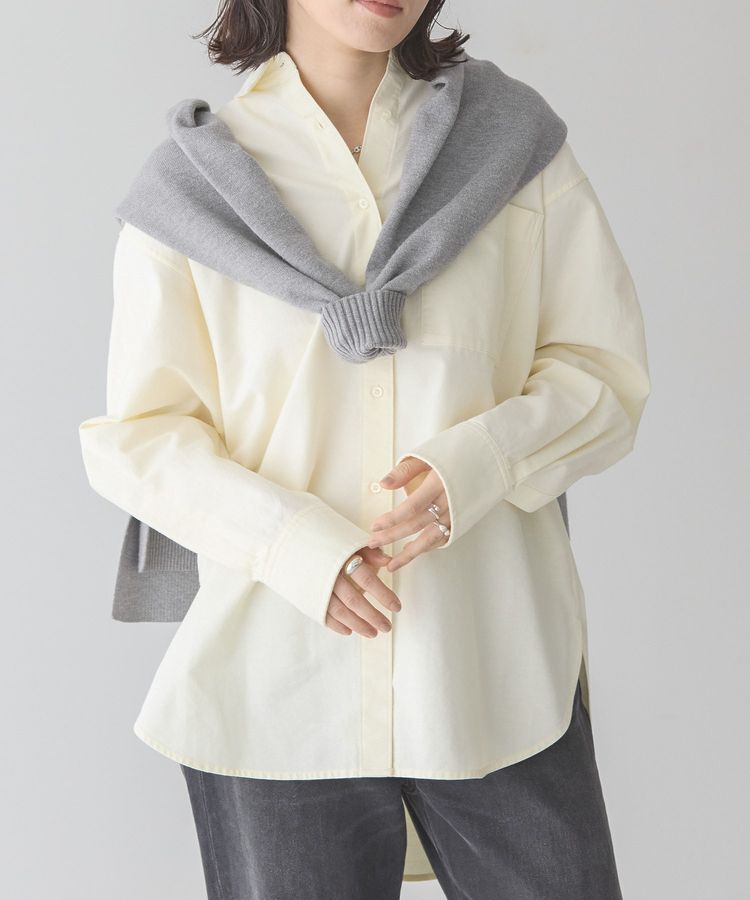 AMERICAN HOLIC「UVカットリサイクルコットンオックスシャツ」|シャツ・ブラウス|