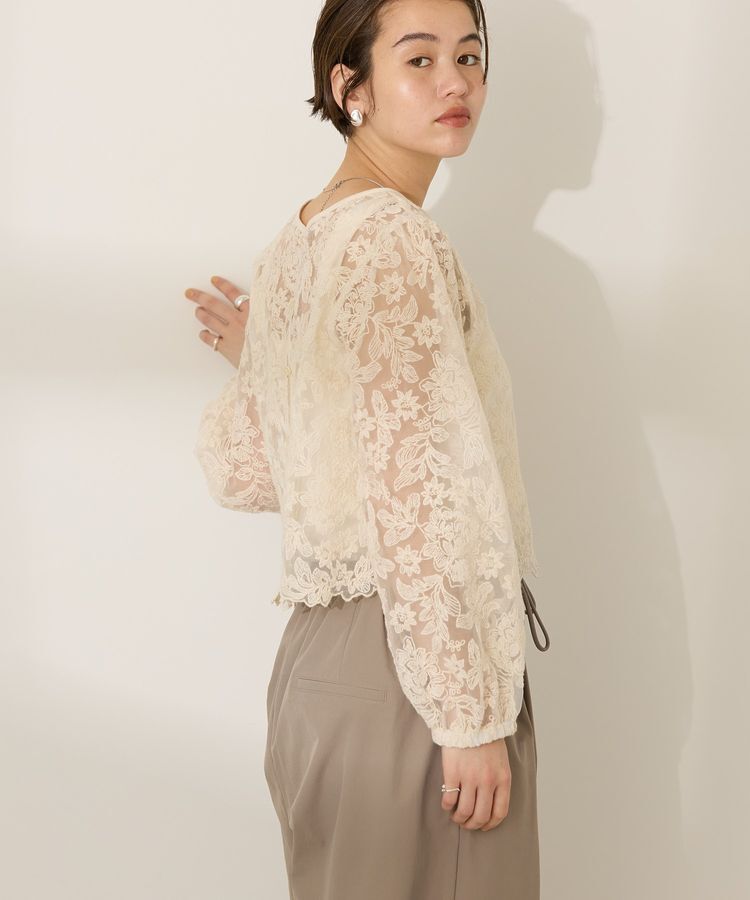 AMERICAN HOLIC「前後2WAYシアーレースブラウス」|シャツ・ブラウス|