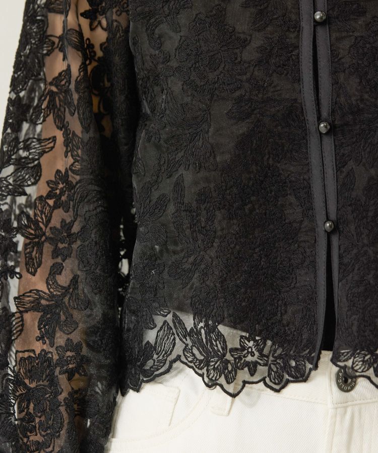 AMERICAN HOLIC「前後2WAYシアーレースブラウス」|シャツ・ブラウス|