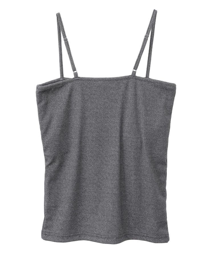 AMERICAN HOLIC「カップ付きラメリブキャミソール」|インナー|