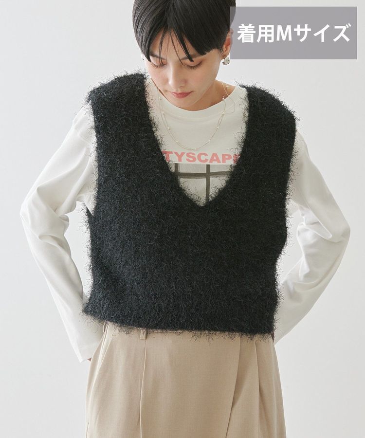 AMERICAN HOLIC「【選べる丈2サイズ】前後2wayシャギーベスト」|ベスト・ジレ|