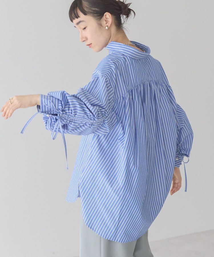 AMERICAN HOLIC「イージーケアバックギャザーリボンシャツ」|シャツ・ブラウス|