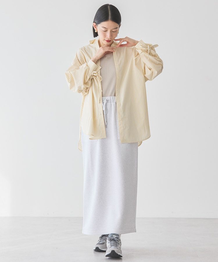 AMERICAN HOLIC「イージーケアバックギャザーリボンシャツ」|シャツ・ブラウス|