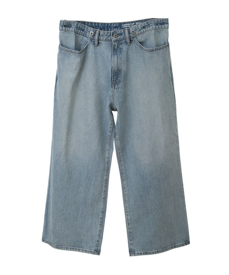 AMERICAN HOLIC「タックワイドデニム」|デニム|