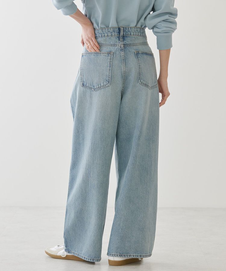 AMERICAN HOLIC「タックワイドデニム」|デニム|