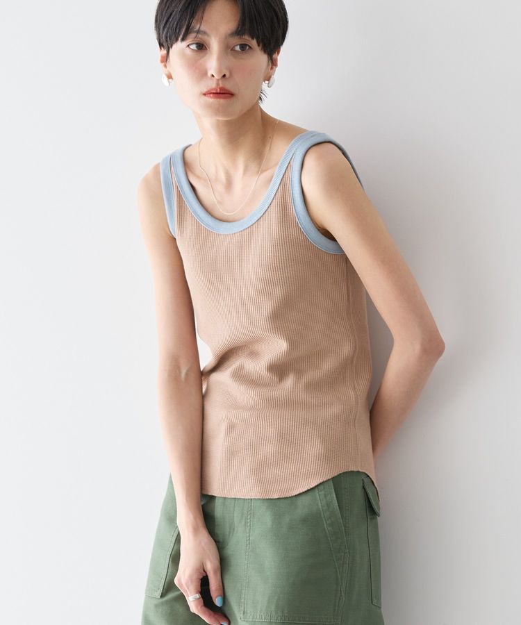 AMERICAN HOLIC「ワッフル2WAYタンクトップ」|インナー|Mocha