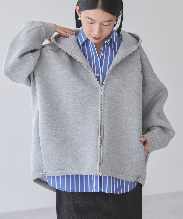 AMERICAN HOLIC「ポンチドロストZIPパーカー」|カーディガン|Light Gray Mixture