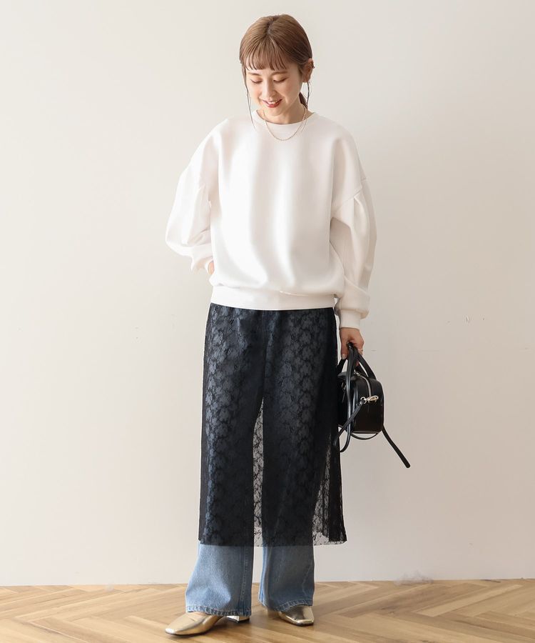 AMERICAN HOLIC「袖タックポンチプルオーバー」|スウェット・ジャージ|