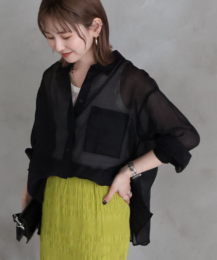 AMERICAN HOLIC「シアーシャツ」|シャツ・ブラウス|Black