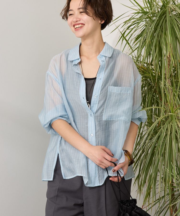 AMERICAN HOLIC「シアーシャツ」|シャツ・ブラウス|ストライプサックス