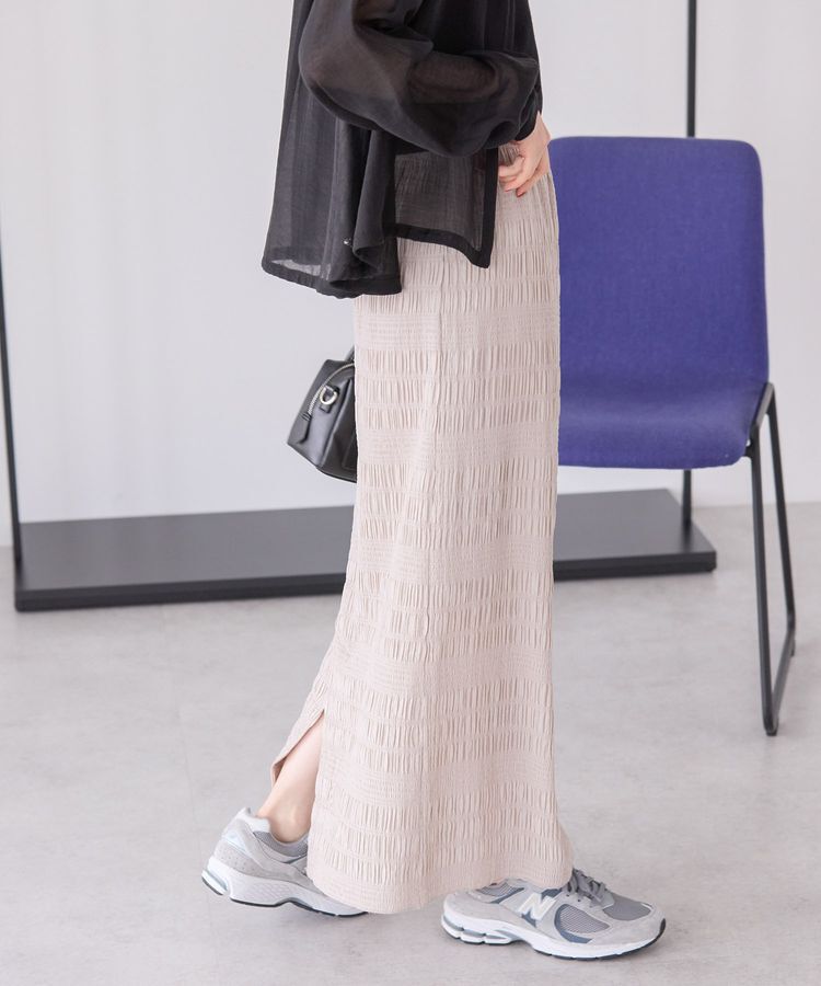 AMERICAN HOLIC「シャーリングタイトスカート」|タイト|