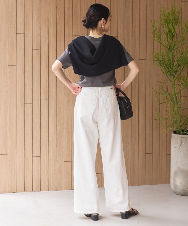 AMERICAN HOLIC「きれいめコットンベーシックTシャツ(5分袖)」|Tシャツ・カットソー|