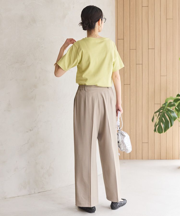 AMERICAN HOLIC「きれいめコットンベーシックTシャツ(5分袖)」|Tシャツ・カットソー|