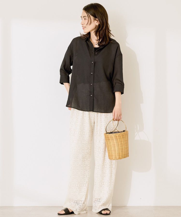 AMERICAN HOLIC「シアーボイルレギュラー7分袖シャツ」|シャツ・ブラウス|