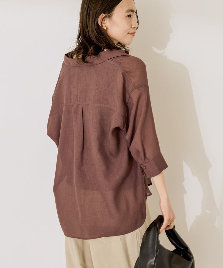 AMERICAN HOLIC「シアーボイルレギュラー7分袖シャツ」|シャツ・ブラウス|