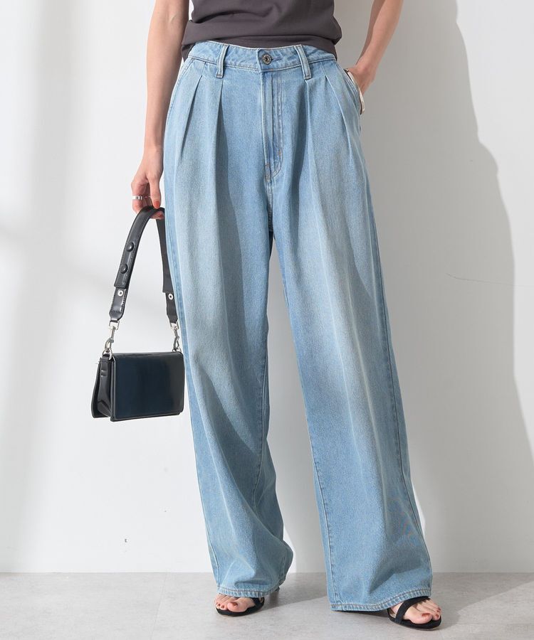 AMERICAN HOLIC「ウエストタックデニムパンツ」|デニム|