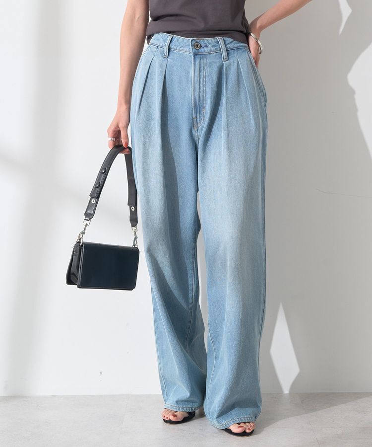 AMERICAN HOLIC「ウエストタックデニムパンツ」|デニム|