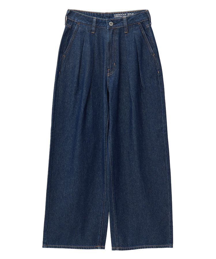 AMERICAN HOLIC「ウエストタックデニムパンツ」|デニム|