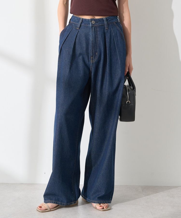 AMERICAN HOLIC「ウエストタックデニムパンツ」|デニム|