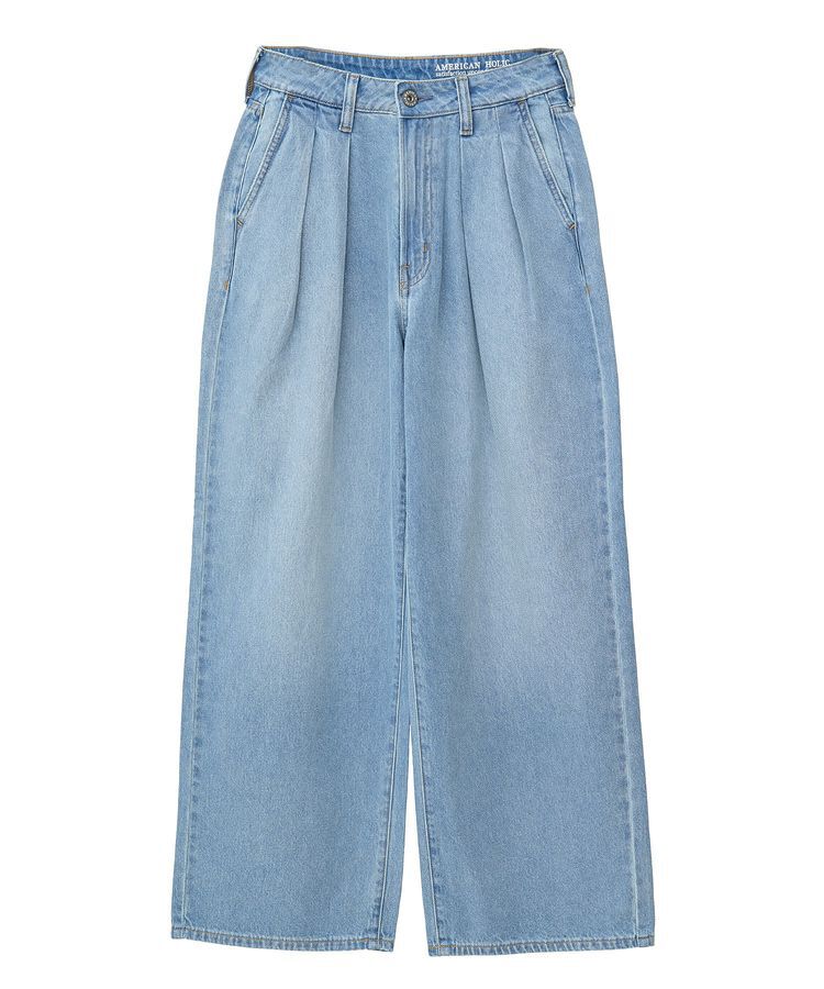 AMERICAN HOLIC「ウエストタックデニムパンツ」|デニム|