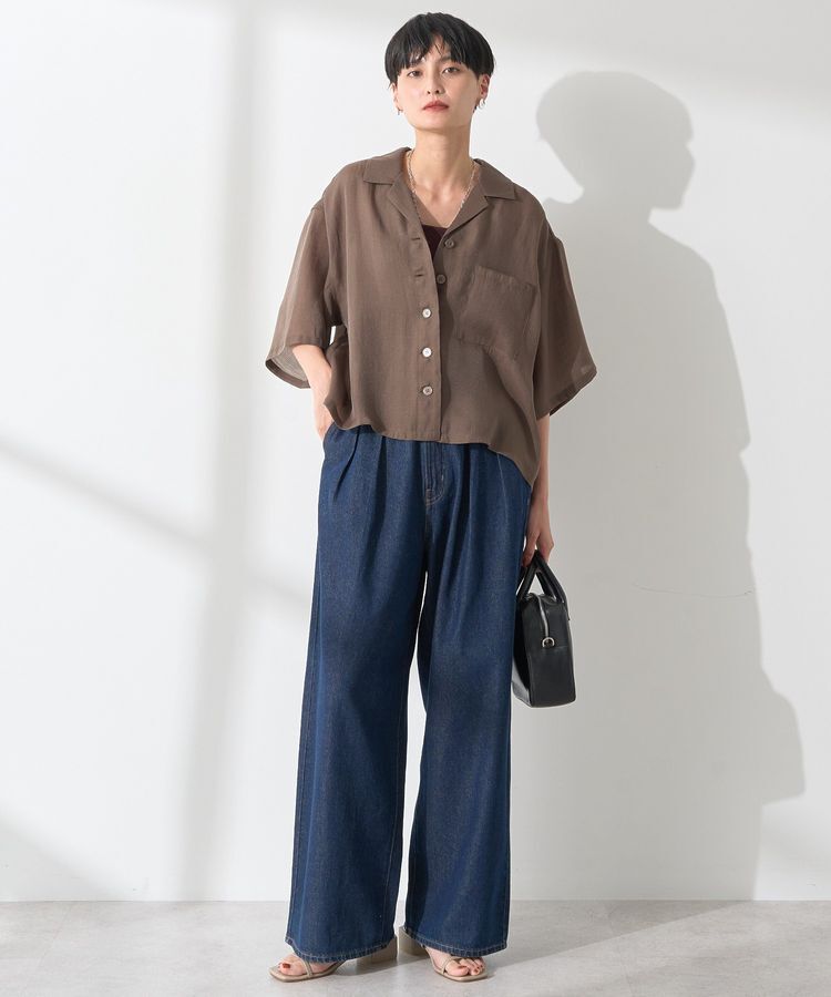 AMERICAN HOLIC「ウエストタックデニムパンツ」|デニム|