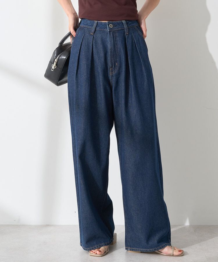 AMERICAN HOLIC「ウエストタックデニムパンツ」|デニム|One Wash