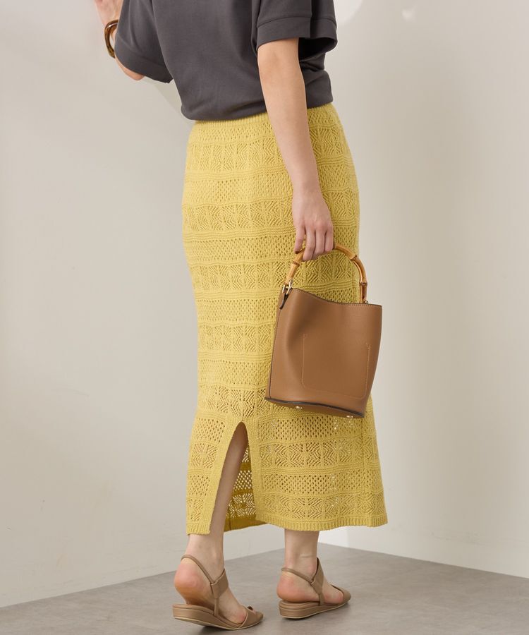 AMERICAN HOLIC「レース編みニットタイトスカート」|タイト|