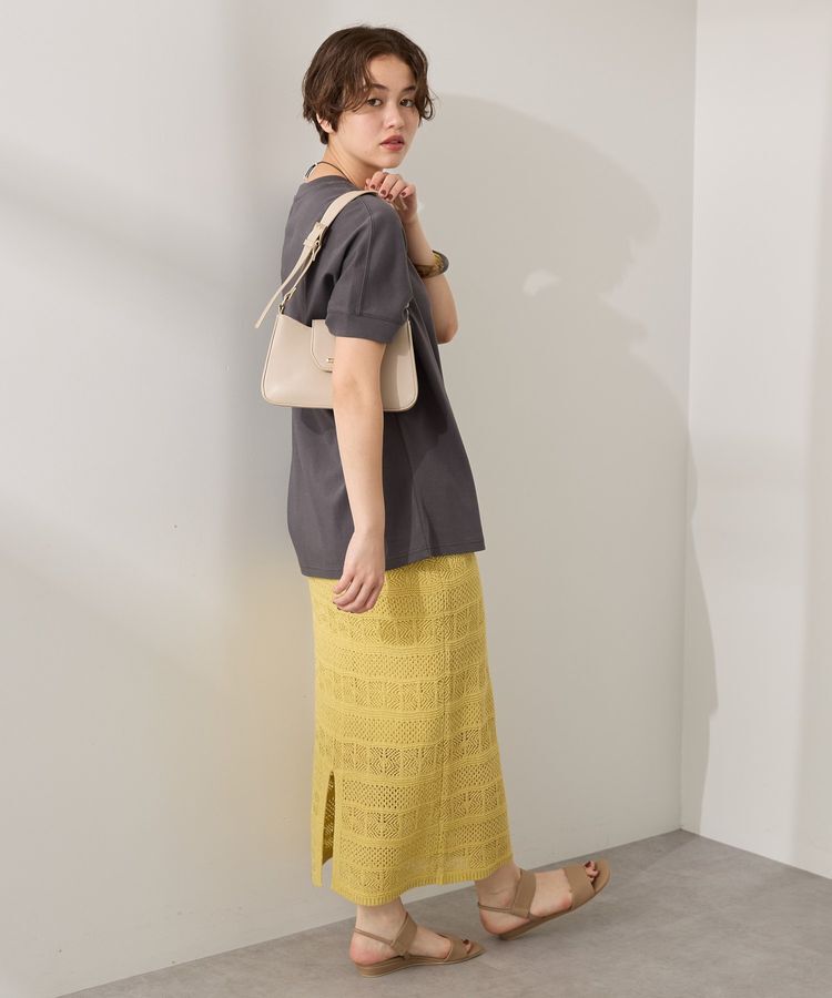 AMERICAN HOLIC「レース編みニットタイトスカート」|タイト|