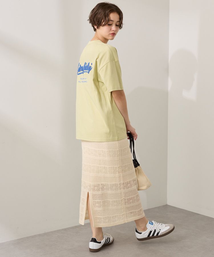 AMERICAN HOLIC「レース編みニットタイトスカート」|タイト|