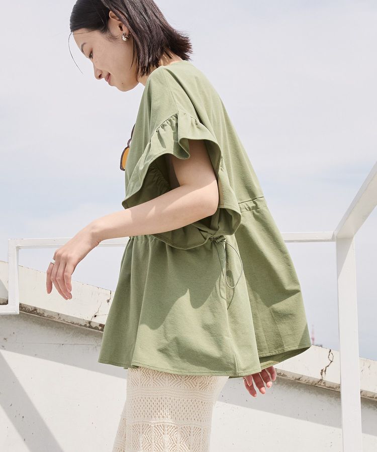 AMERICAN HOLIC「【水陸両用】UVカット袖フリルプルオーバー」|Tシャツ・カットソー|