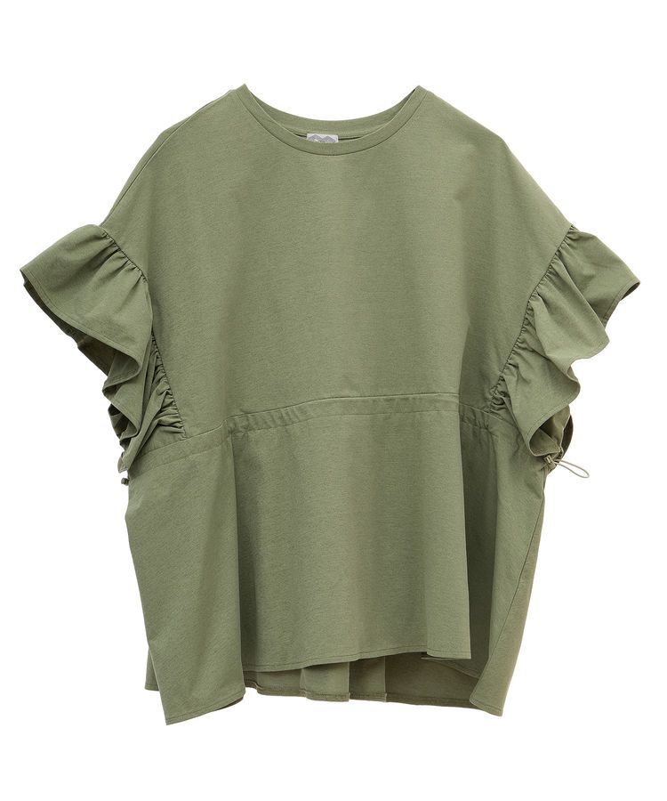 AMERICAN HOLIC「【水陸両用】UVカット袖フリルプルオーバー」|Tシャツ・カットソー|