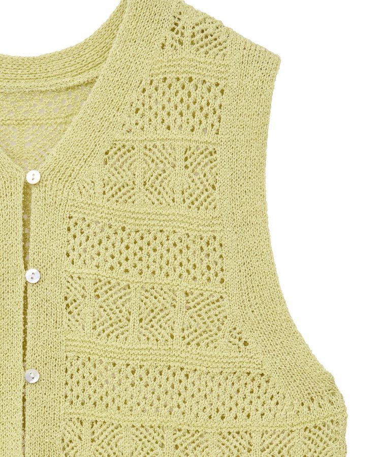 AMERICAN HOLIC「【前後2WAY】レース編みニットベスト」|ベスト・ジレ|