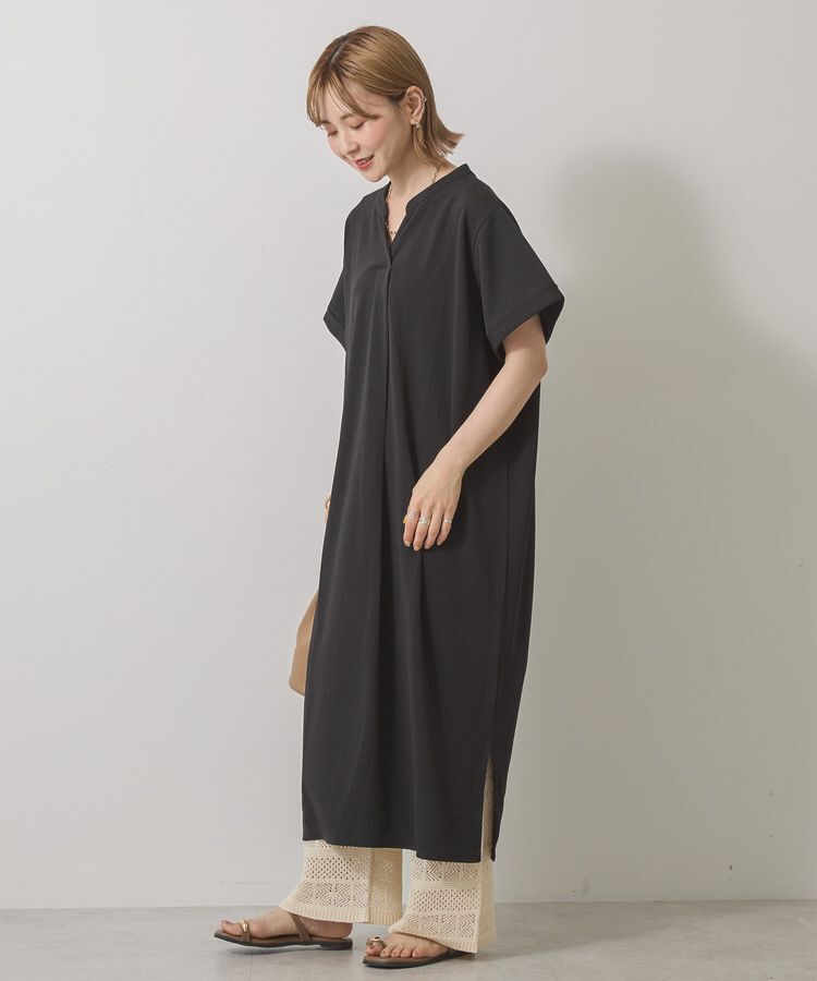 AMERICAN HOLIC「ジョーゼット半袖タックワンピース」|ワンピース|