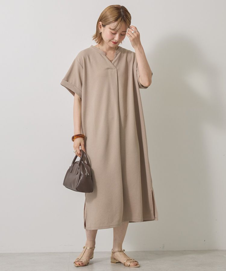 AMERICAN HOLIC「ジョーゼット半袖タックワンピース」|ワンピース|