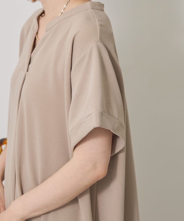 AMERICAN HOLIC「ジョーゼット半袖タックワンピース」|ワンピース|