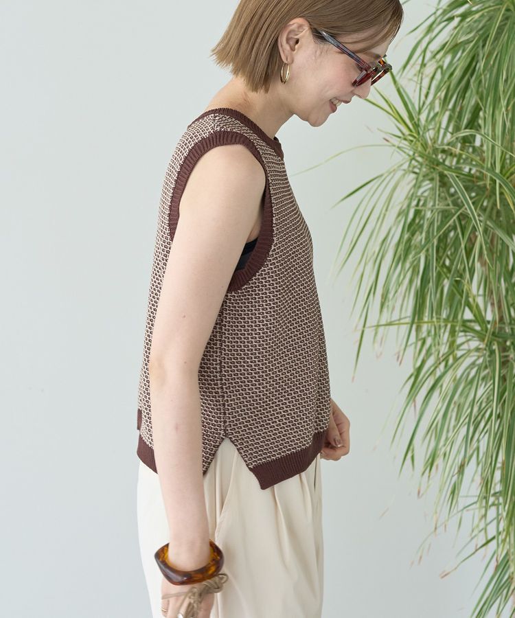 AMERICAN HOLIC「ジャガードニットベスト」|ベスト・ジレ|