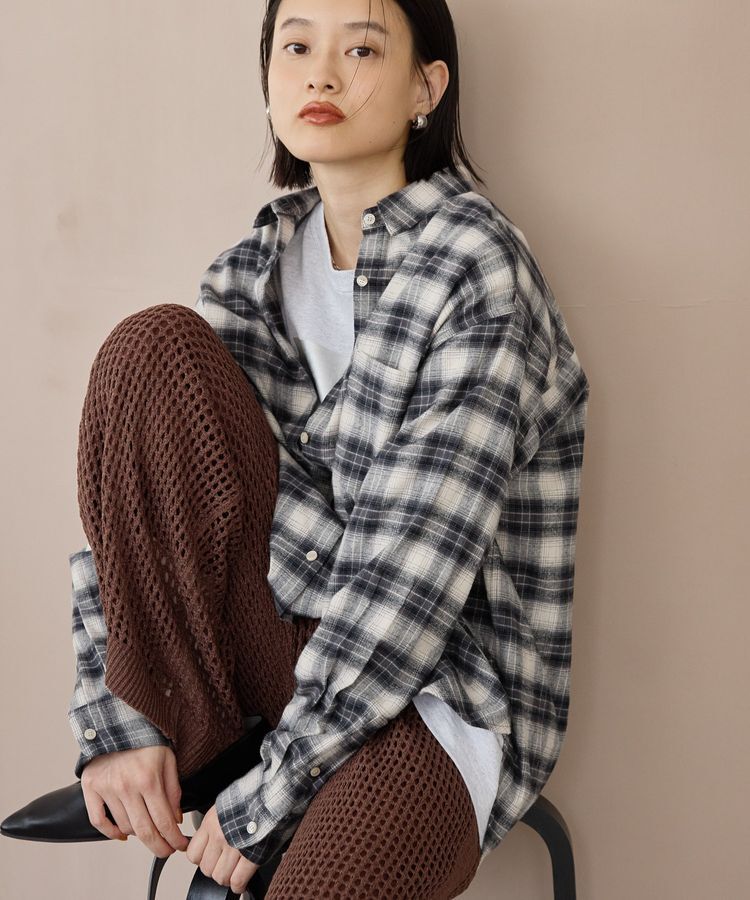AMERICAN HOLIC「ビエラ起毛チェックシャツ」|シャツ・ブラウス|
