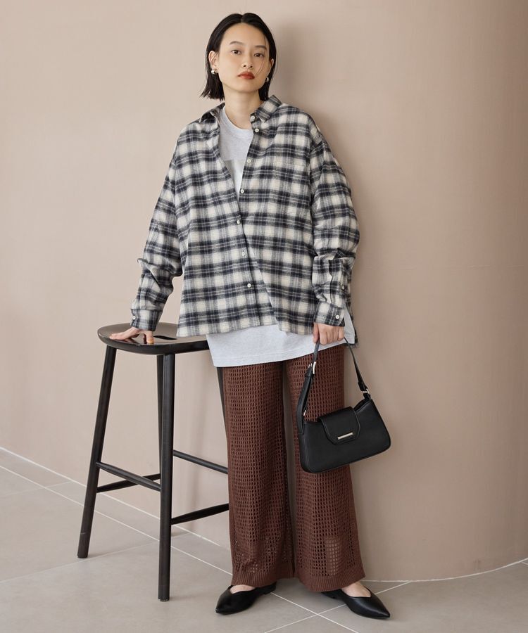 AMERICAN HOLIC「ビエラ起毛チェックシャツ」|シャツ・ブラウス|