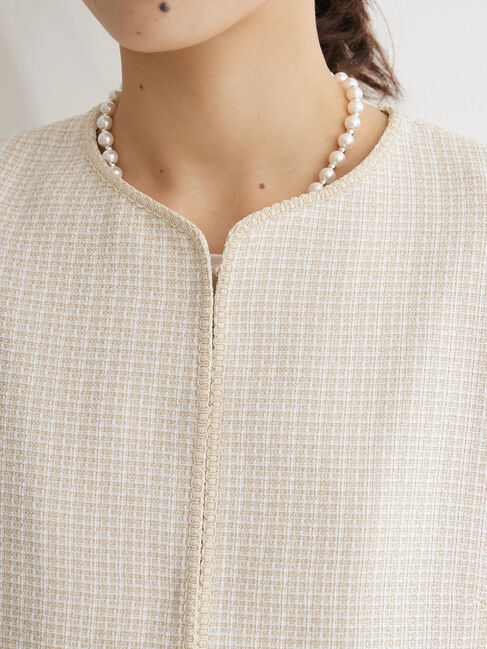 Green Parks「ef-de　ツィード風ノーカラージャケット」|その他|