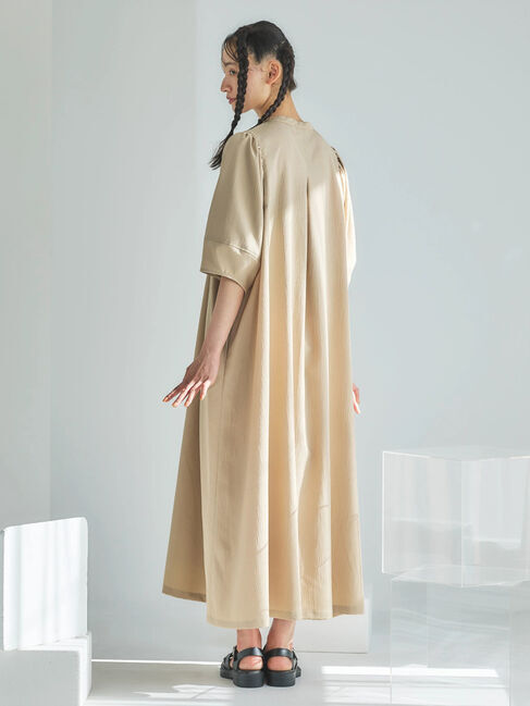  「■ESCAR ランタンスリーブシャツワンピース」|ワンピース|