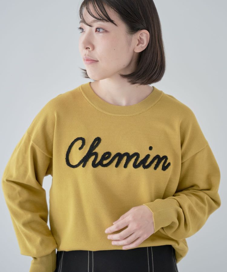 Green Parks「洗える さがら刺しゅうロゴニットプルオーバー」|ニット・セーター|