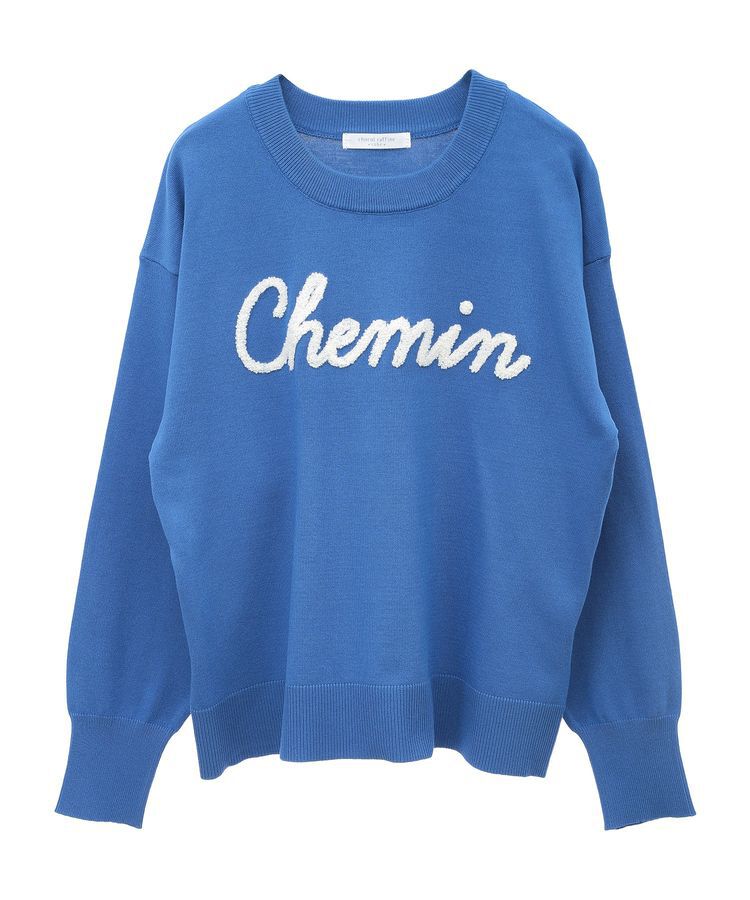 Green Parks「洗える さがら刺しゅうロゴニットプルオーバー」|ニット・セーター|