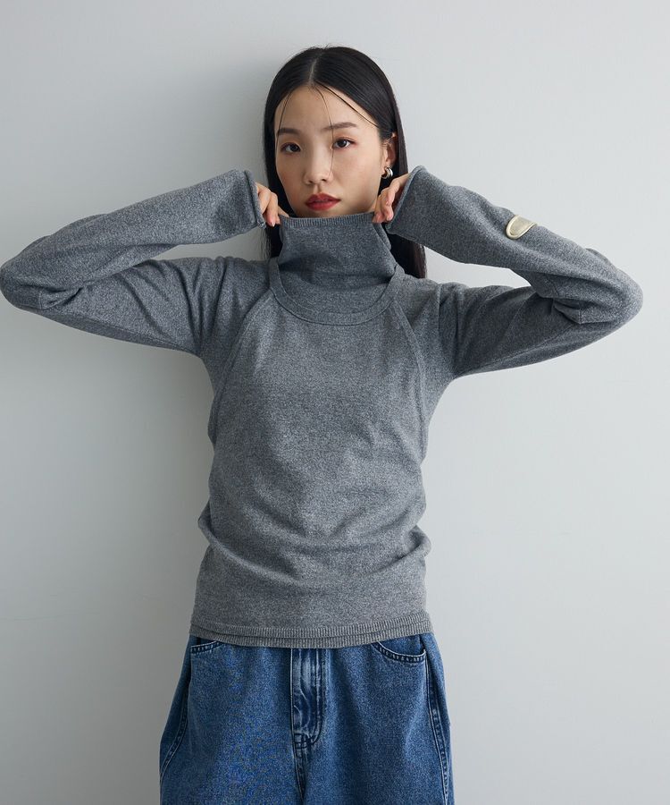 AnriettMusee「ハイネックニット+ホルターネックニット」|ニット・セーター|