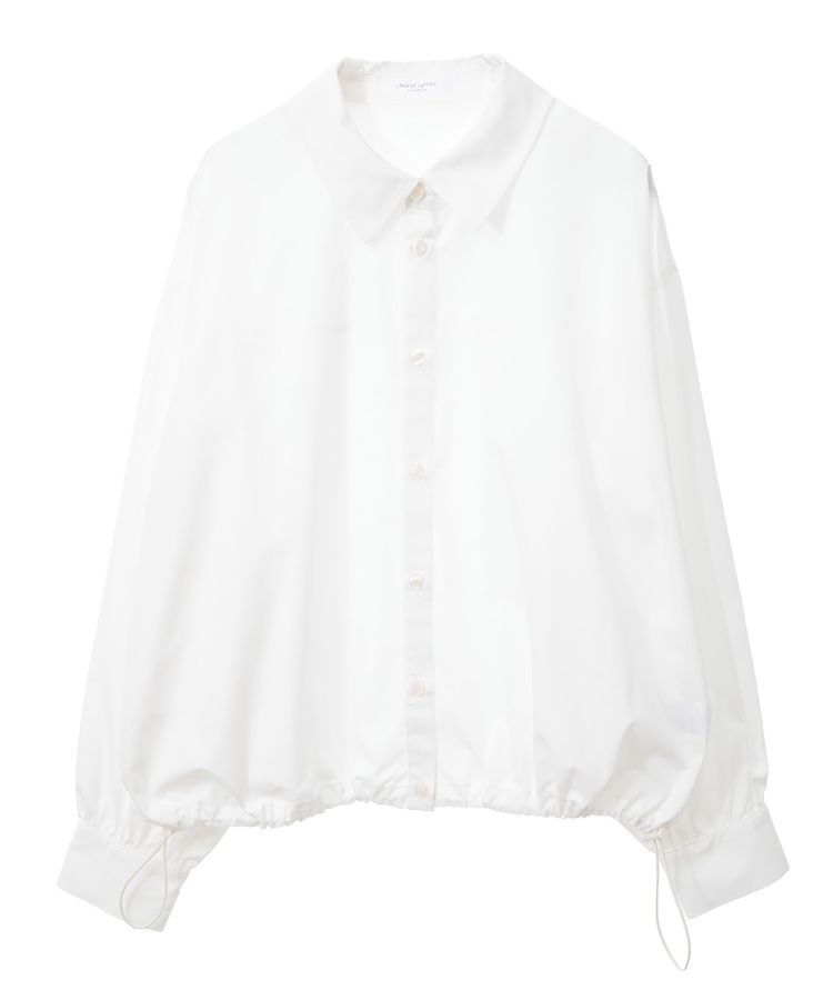 Green Parks「イージーケア裾ドロストシャツ」|シャツ・ブラウス|